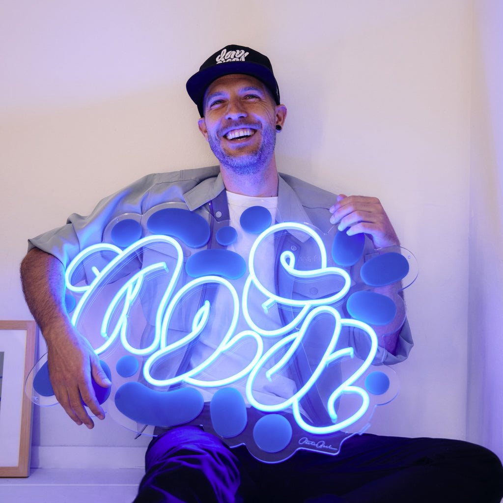 Tipografía de 'neon' por Pieter Boels